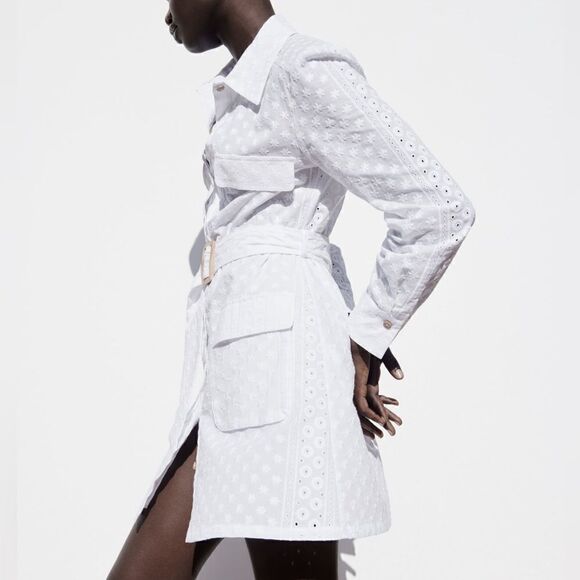 Zara Embroidered Dress New - Picture 3 of 3